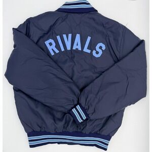 Vintage 80's Rivals Beverly Park Champions Bomber Jacket Mens‎ Large Navy Blue